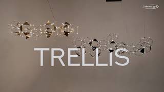 Миниатюра фото подвесная люстра odeon light trellis 5087/64l черный хром | 220svet.ru