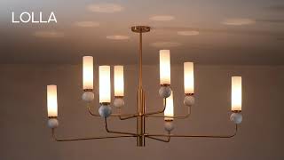 Миниатюра фото потолочная люстра наштанге odeon light lolla 4359/8 | 220svet.ru